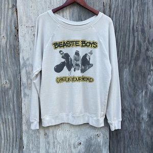 SOLD Live Nation For Free People Beastie Boys Check Your Head Cream Sweatshirt